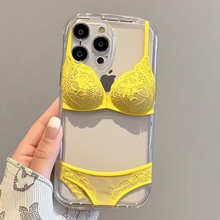 Untuk Case iPhone Plus 15 13 6s SE2 Max XR 12 8 X PlusProMax XS SE3 XS 14 11 6 7Plus Hologram Unik Glossy motif Cassing Bikini