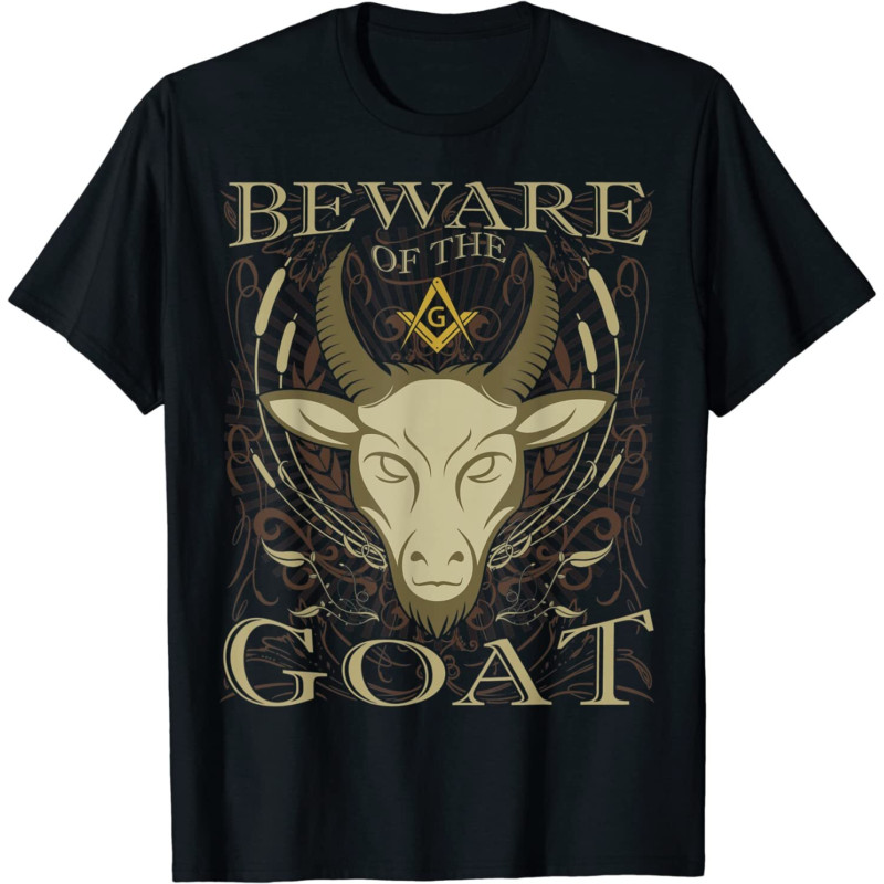 เสื้อ Masonic ระวังแพะ เสื้อยืด Freemason ตลก ไซส์ S-5XL