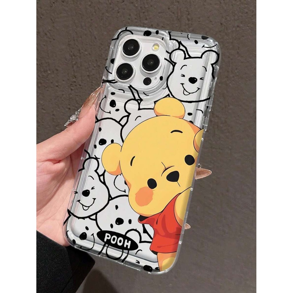 เคสหมีขนาดเล็ก HP นอนบนผนัง OPPO A1k C2 A3s A15/A15s A16 A16k e A17/A17k A18/A38 A53/A33 A54 A57/A77