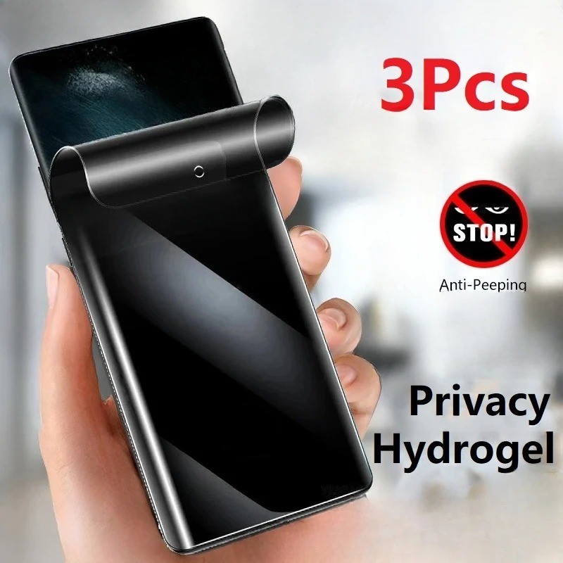 Lgw31 W30Pro W11 3pcs Anti Spy HD Hydrogel ฟิล์มสําหรับ LG กํามะหยี่ Stylo G8X W31 W30 W11 V60 V50S 