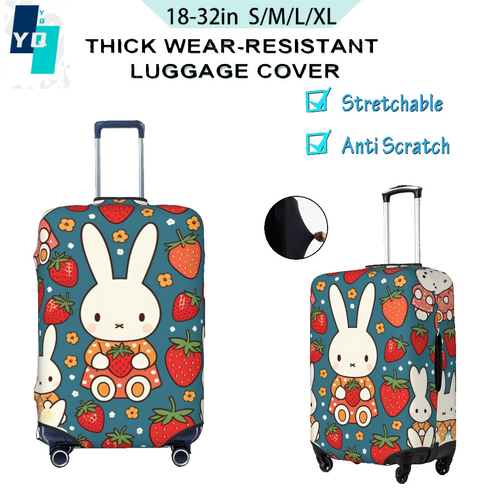 In Stock Cartoon MIFFY หนากระเป๋าเดินทาง 18/24/28/32 นิ้วยืดหยุ่นสูงกระเป๋าเดินทาง Spandex ฝาครอบป้องกัน MF100