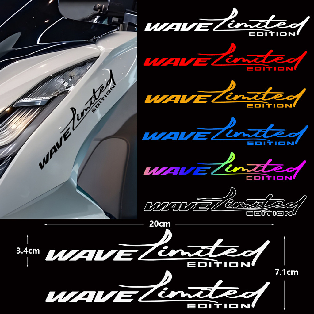2pcs Wave สติกเกอร์รถจักรยานยนต์หัวสะท้อนแสงกันน้ําไวนิล Decal สําหรับ Honda Wave 100 100i 100S 110i 110R 125i 125S