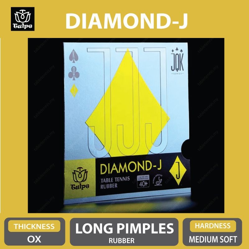 ใหม่ Tuple Diamond-J Long Pimples ยางปิงปอง Getah Ping Pong