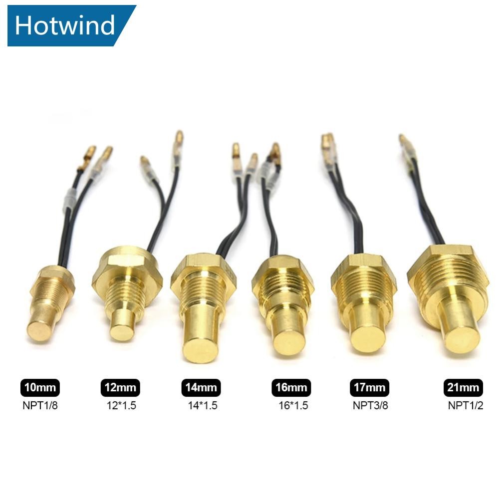 Hw 12V/24V รถอุณหภูมิน้ํา 10 มม.12 มม.14 มม.16 มม.17 มม.21 มม.50K หัวปลั๊กรถบรรทุก 1/8NPT 3/8NPT Wat