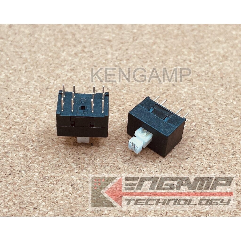 (1ตัว) [SW] JPS4281A สวิตซ์กดติด-กดดับ DPDTx2 12ขา หัวขนาด 3.3x3.3mm