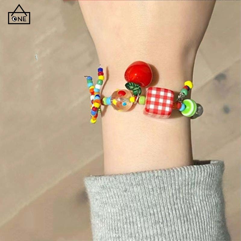 COD❤️สร้อยคอลูกปัดโบว์สีแคนดี้Y2Kสไตล์รีสอร์ทโซ่ไหปลาร้าสุดเท่หวานเครื่องประดับสำหรับผู้หญิง-a.one ราคา ถูกที่สุด ดีลบีเคเค แกลเลอรีภาพที่ 9