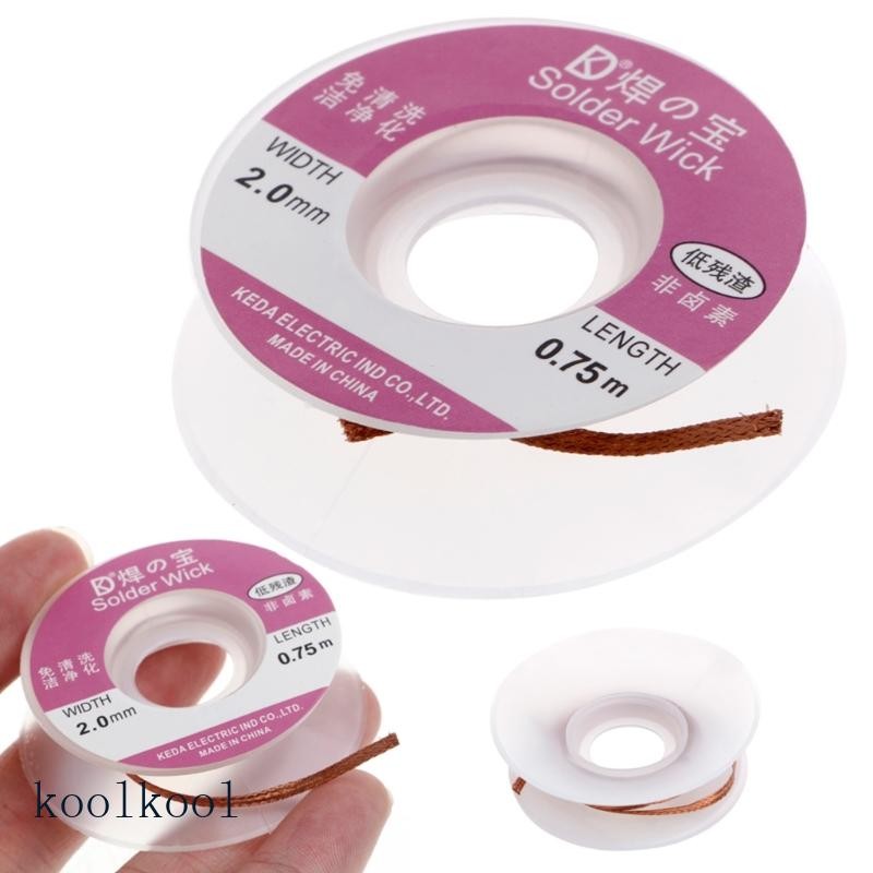 Kool 2 มม. Desoldering Solder Braid Wick Remover สายใหม่
