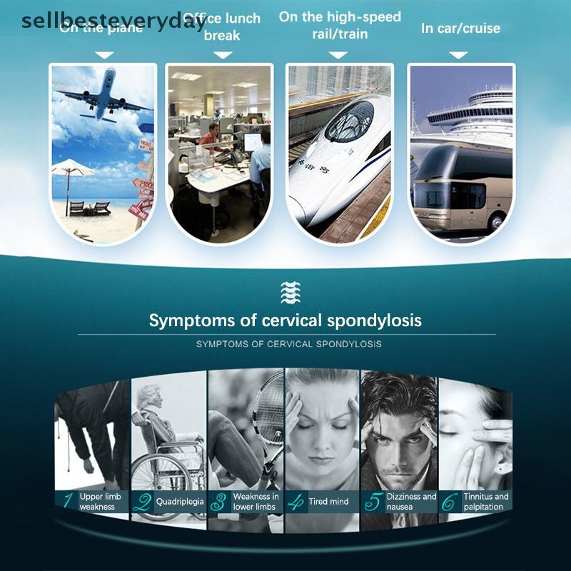 SETH หมอนรองคอนุ่ม VC รูปร่างหมอนป้องกันคอบรรเทาอาการปวดกระดูกแบบพกพา Travel Office Carfy Sleep Headrest Vary