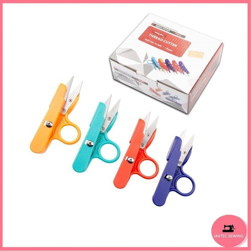 กรรไกรตัดเศษด้าย(ด้ามจับพลาสติกถนัดมือ) รุ่น : TC-800 (ไม่สามารถเลือกสีได้)