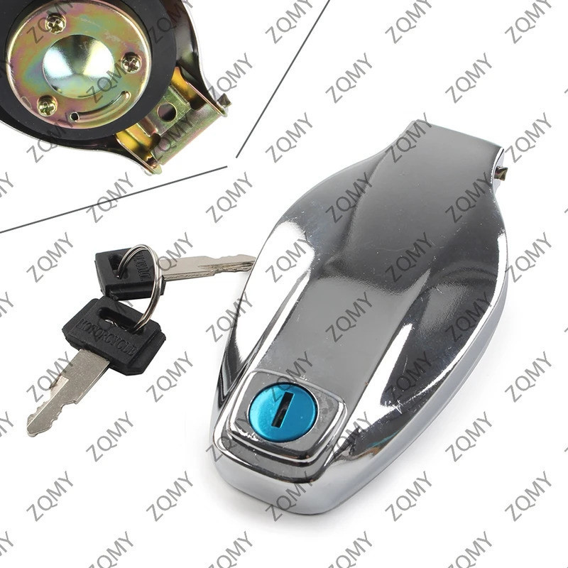 ฝาครอบถังน้ำมันเชื้อเพลิงมอเตอร์ไซค์ กุญแจสำหรับ Yamaha XS650 XS500 XS850 XS750 XS400 XS360 XS250