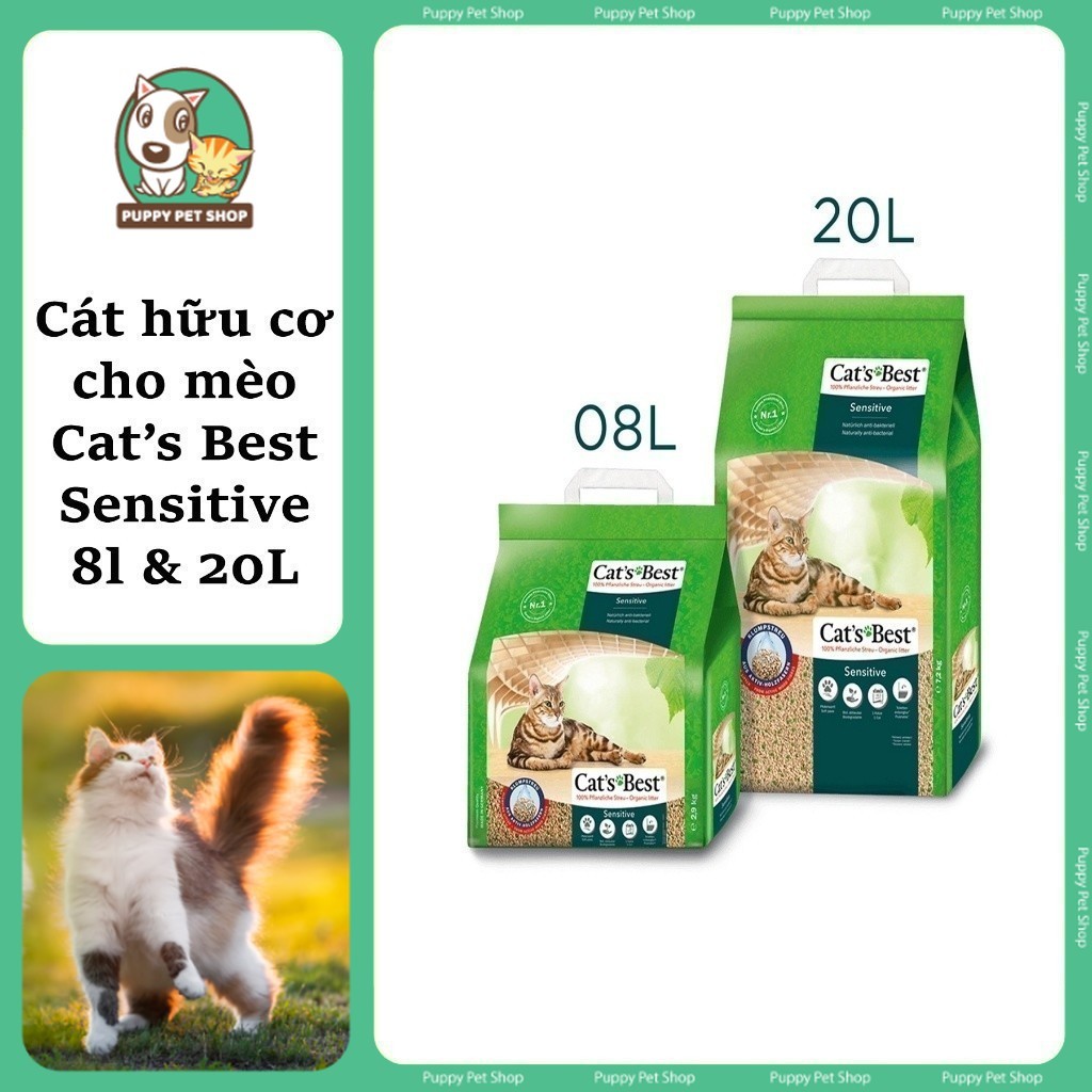 Cats Best Sensitive Green Power Organic Cat Cat Cat Cat 8L 20L