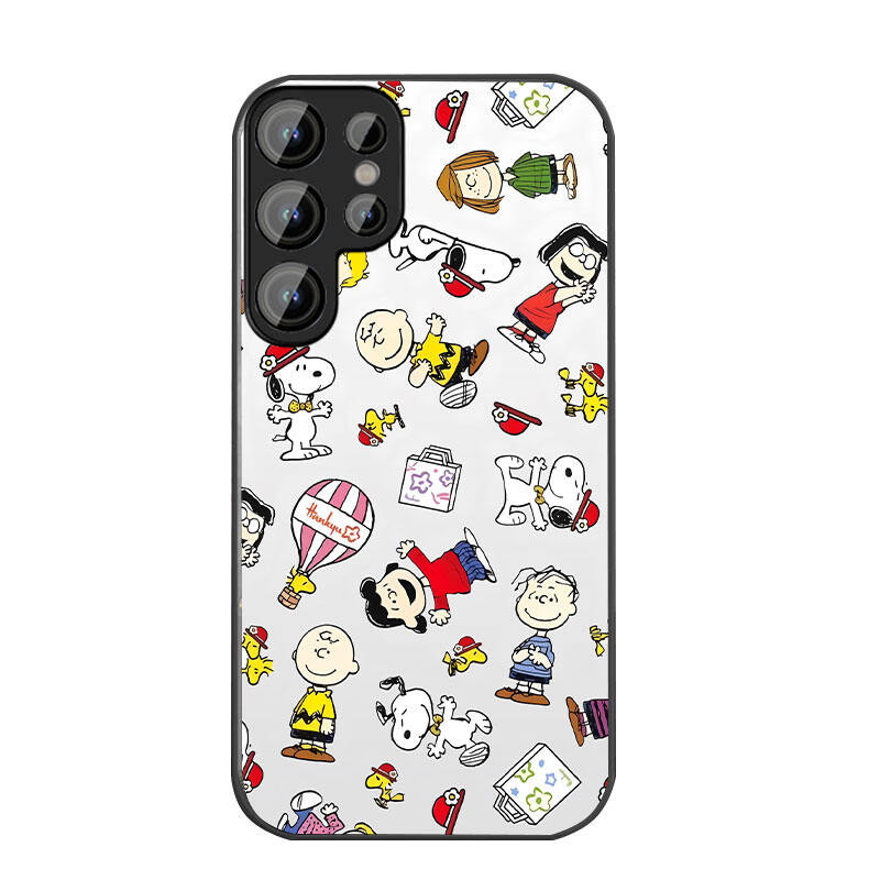 เคส Samsung S25Ultra S24Ultra A55 LensProtect TPU กรอบนุ่มและแผงหลังกระจก สีดำขาว Snoo-py สุนัขน่ารัก S23Ultra S22Ultra S23FE A34 A54 A53 A52 A14 ราคา ถูกที่สุด ดีลบีเคเค แกลเลอรีภาพที่ 8
