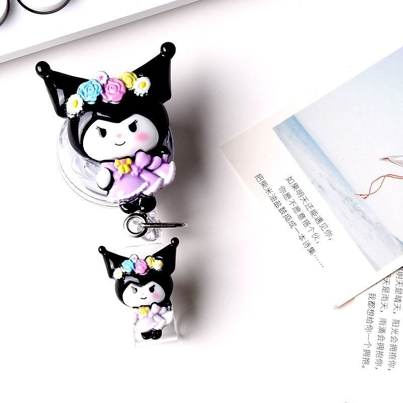 [Gaoyan Luminous] Lingna Belle ins Simple Retractable Easy-Pull Buckle Nurse Doctor Badge Clip Work ID Card Holder ราคา ถูกที่สุด ดีลบีเคเค แกลเลอรีภาพที่ 6
