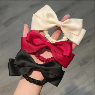 เจ้าหญิงสาวหางม้าสูง Bowknot เชือกผมผูกผม Scrunchies เครื่องประดับผม
