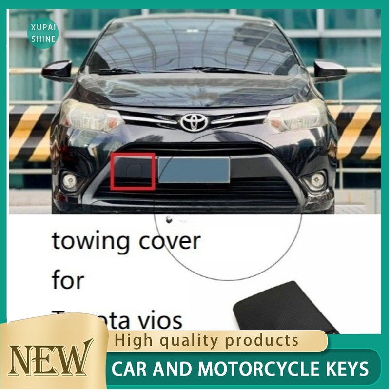 XPSFOR Toyota VIOS NCP150 2014 2015 2016 2017 2018 gen3 superman กันชนหน้าลากจูงฝาครอบกันชนหน้าลากตะขอฝาครอบ