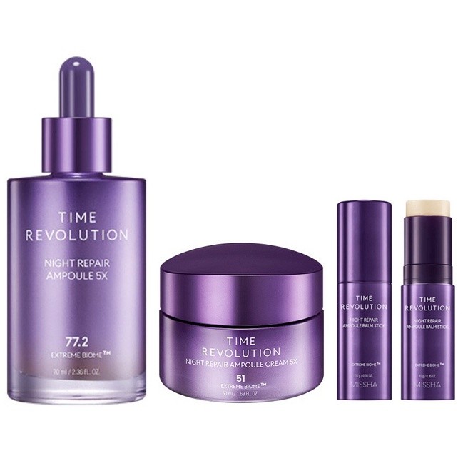 Missha Time Revolution Night Repair PROBIO Ampoule 5X 30ml, 50ml, 70ml / Ampoule Cream 5X 50ml