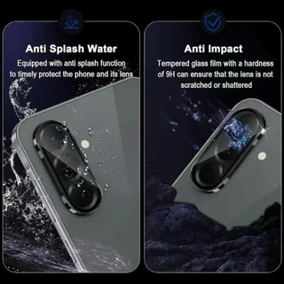 ฟิล์มกล้องวงแหวนขอบโลหะ For Samsung A07 A17 ตัวป้องกันฝาครอบเต็ม กระจกนิรภัย ป้องกันรอยขีดข่วน ตรงรุ่น