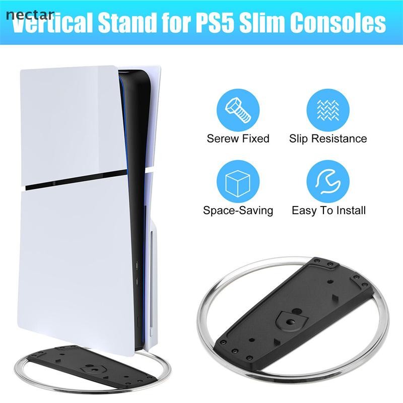 Tar เกมคอนโซลฐานสําหรับ Ps5 Slim แนวตั้ง Anti-Slip สําหรับ Sony Playstation 5 Slim Disc Digital Edition อุปกรณ์เสริม N