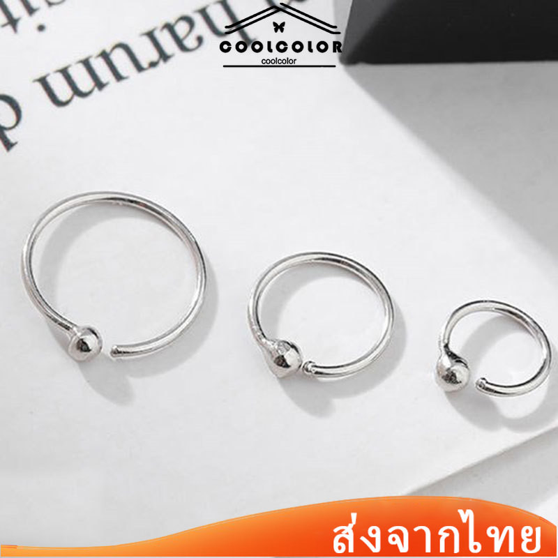 ในไทย✨ต่างหูแฟชั่นต่างหูเรียบง่ายอารมณ์ครบลูกปัดต่างหูขนาดเล็กสำหรับสุภาพสตรีCOD