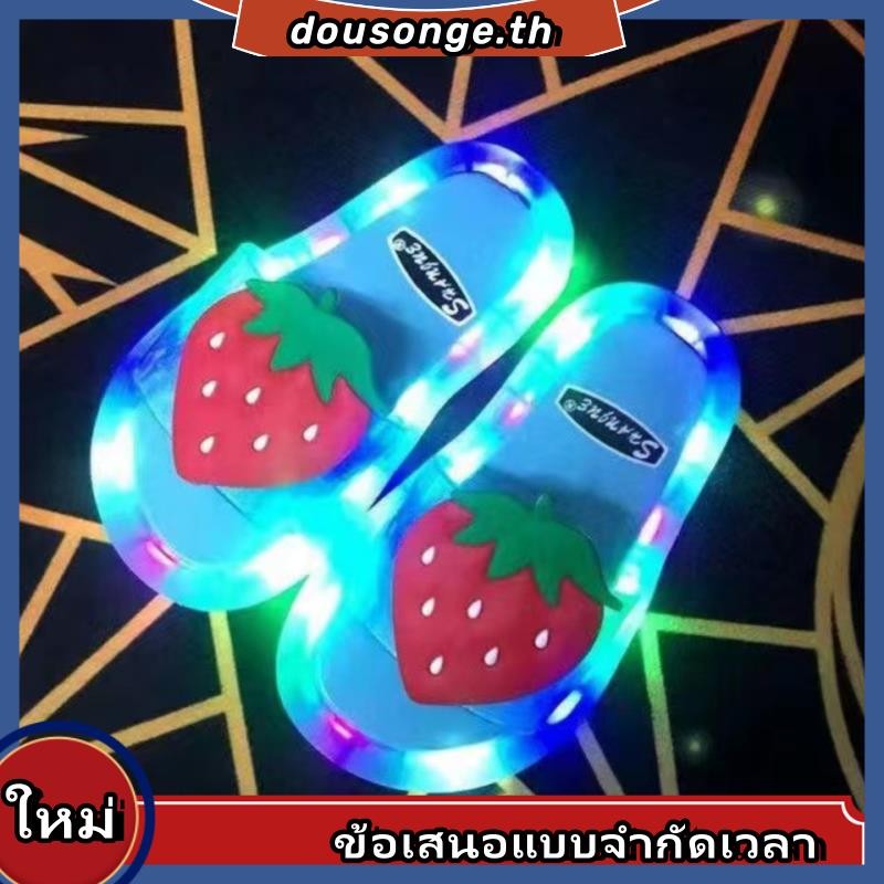 ISFAME สนุกกับส่วนลดในร้านค้า!รองเท้าแตะ พื้นนิ่ม กันลื่น ประดับคริสตัล เรืองแสง เหมาะกับใส่ในบ้าน สําหรับผู้ใหญ่ รองเท้าแตะ ระบายอากาศ