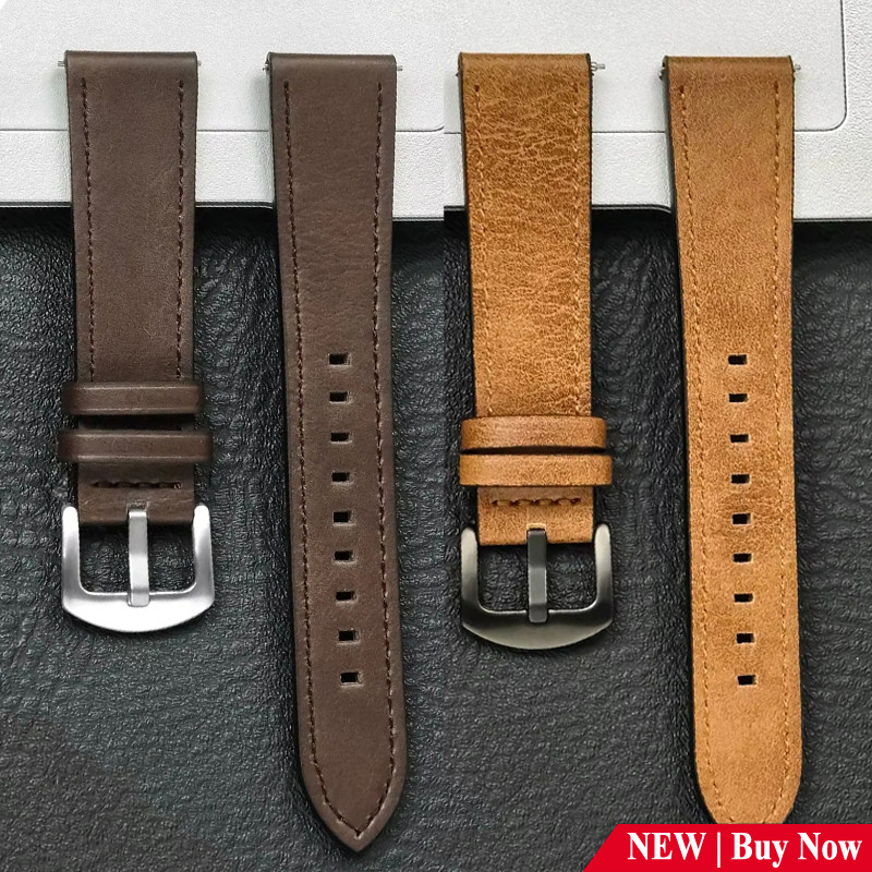 20 มม.22 มม.สายหนังแท้สําหรับ Redmi Watch 5 /3 Active Lite ธุรกิจสายรัดข้อมือแบบนุ่มสําหรับ Samsung Galaxy Watch 7 6 5 4 Classic Active 2 Band