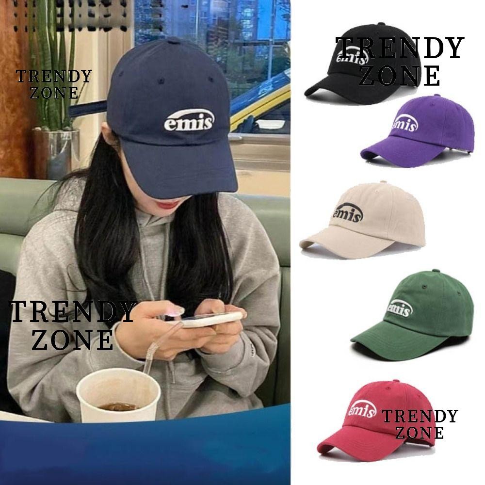 Trendyzone หมวก Snapback, หมวกเบสบอลเย็บปักถักร้อยระบายอากาศ, ผ้าฝ้ายลําลองกลางแจ้งหมวกกันแดดแบบปรับได้สําหรับผู้ชายผู้หญิง