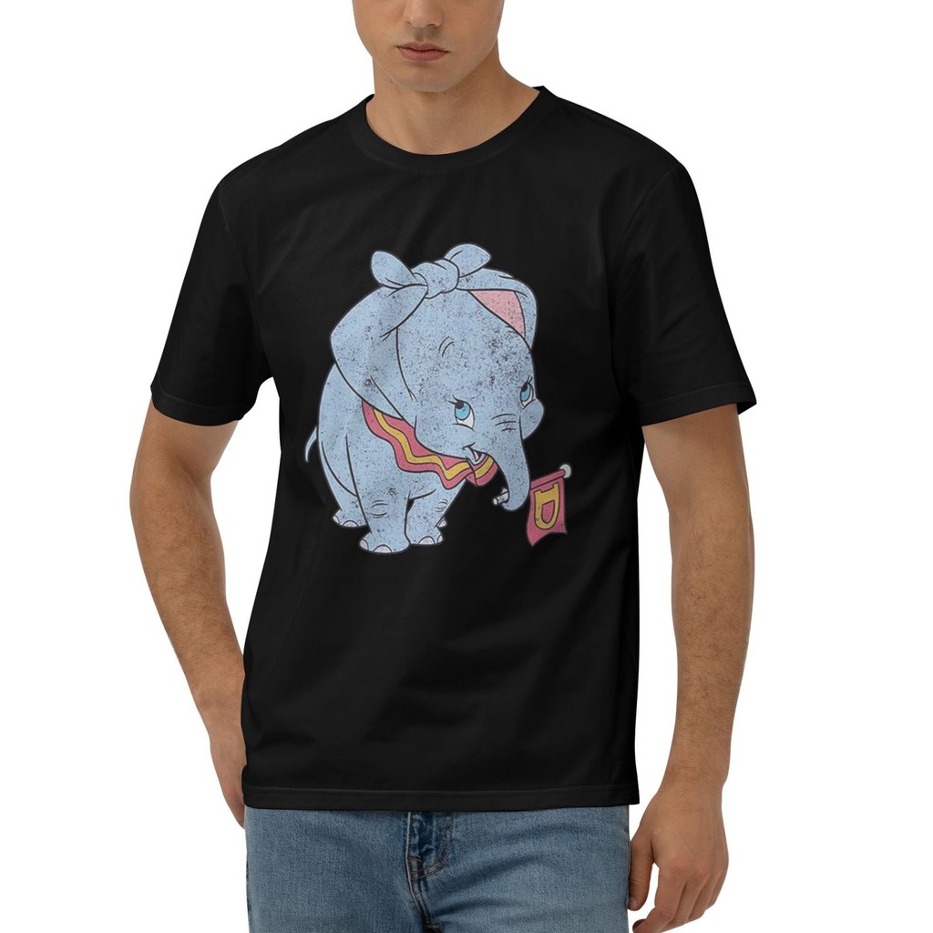 Retro Hip Hop Cool T Shirt Zaraing Dumbo Cotton T-Shirt