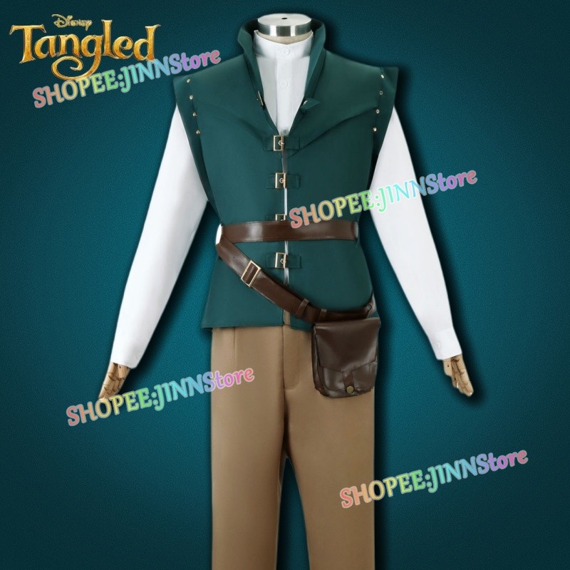 - Jinn - ผู้ใหญ่/เด็ก Rapunzel คอสเพลย์เครื่องแต่งกาย Flynn Rider ชุดอะนิเมะปาร์ตี้ฮาโลวีนเครื่องแต่งกาย - รูปที่ 3