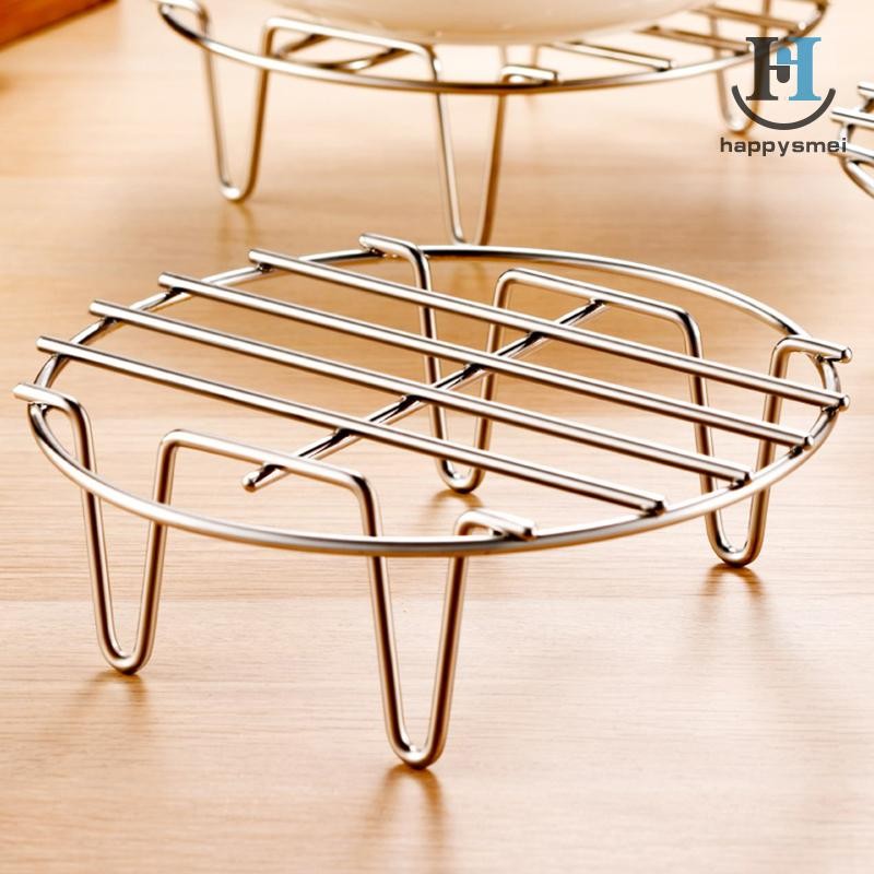 [GA] เครื่องครัวสแตนเลส Steamer Rack ทําอาหารเบเกอรี่หม้อขาตั้ง Airfryer ย่างอุปกรณ์อาหารห้องครัวนึ่ง Racks TH