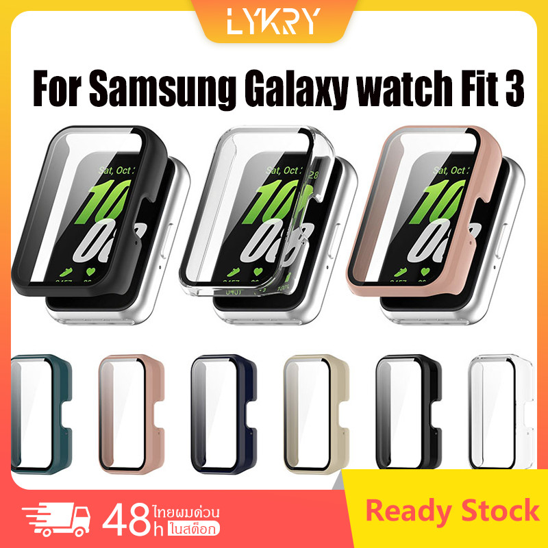 เคสสำหรับ Samsung Galaxy Fit 3 Watch Case Fit 3 เคสฟิล์ม All-in-one PC Hard case + ฟิล์มนิรภัย เคสป้องกัน