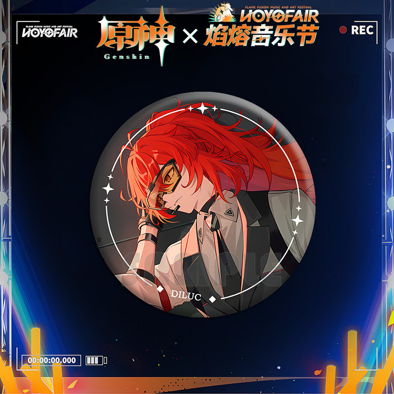 Genshin Impact HoYoFair2024 Badge Kinich Mavuika Tinplate Baji เข็มกลัด Pin อะนิเมะเกม Merch ราคา ถูกที่สุด ดีลบีเคเค แกลเลอรีภาพที่ 6
