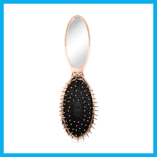 Wet Brush Pop And Go Electroplate Light Pink 1pc หวีแปรงวงรี สามารถพับเก็บได้.