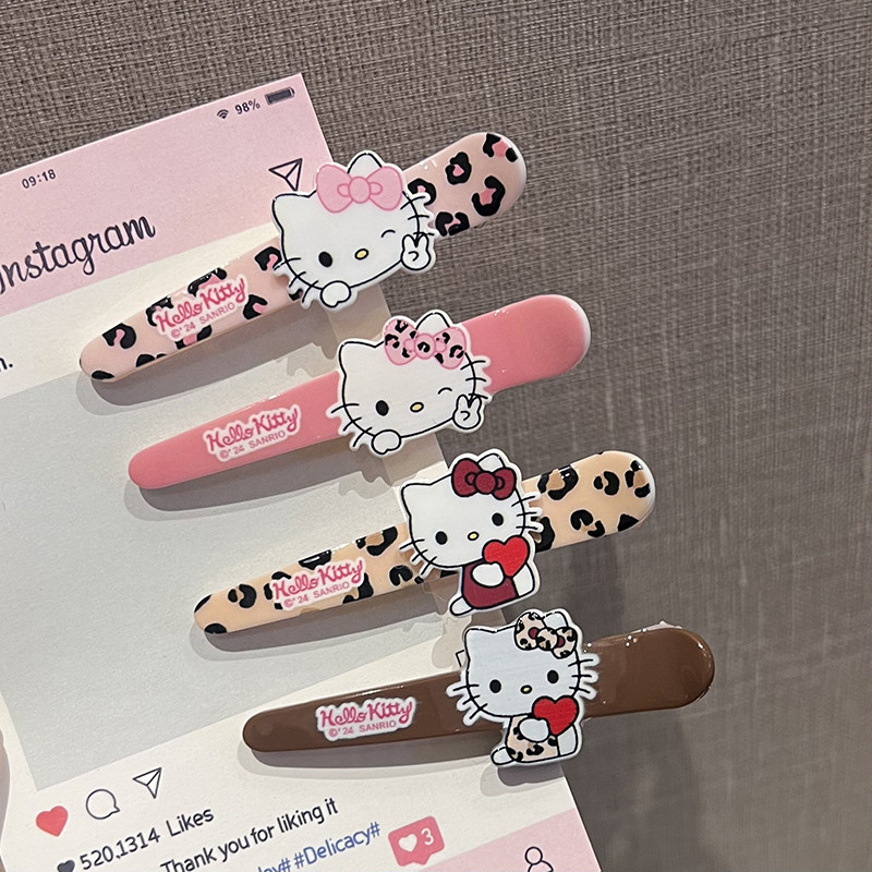 กิ๊บติดผมอะคริลิค Kt Cat Bowknot ยอดนิยมสําหรับสุภาพสตรี