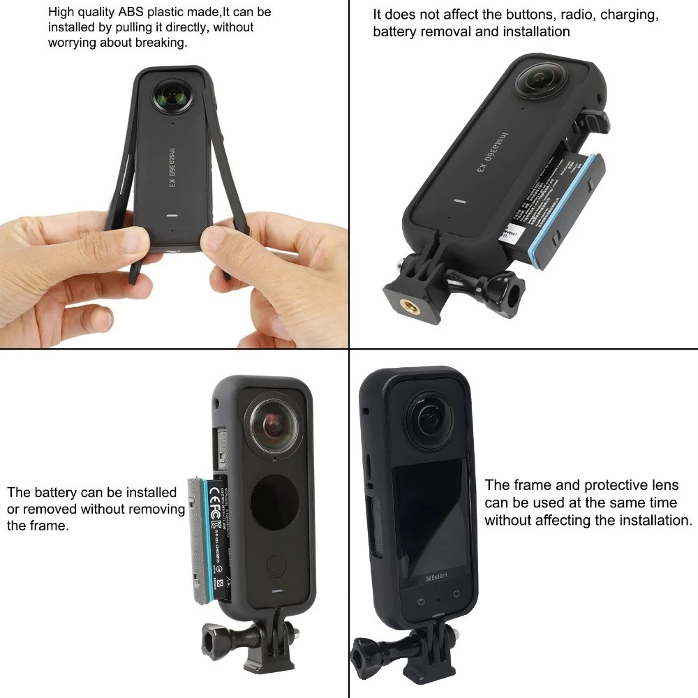 Insta360 X3 ป้องกันกล้องกรอบสําหรับ Insta 360 X3 Anti Fall อุปกรณ์เสริม thumbnail 6