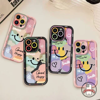 แฟชั่นกราฟิติ ที่มีสีสันยิ้มใบหน้านุ่ม เคสVivo Y17s Y18 Y15 Y22 Y21 Y27 Y17 Y78 Y20 Y12i Y02 Y15s Y33s Y36 Y100i Y12s