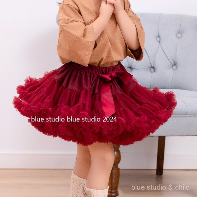 กระโปรงสั้นเจ้าหญิงเด็ก pettiskirt ช่วงเทศกาล (คริสต์มาส/ปีใหม่) สไตล์ Unisex