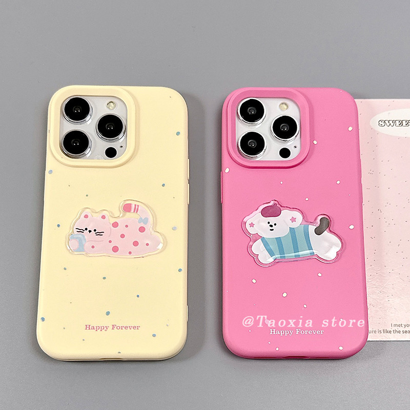 น่ารักสไตล์อินการ์ตูนสําหรับ Apple 13 เคสโทรศัพท์ Iphone15promax ความรู้สึกขั้นสูงใหม่ 14 Anti-fall 16pro Creative 12 Niche 11Promax หญิง Xs บุคลิกภาพกรณี