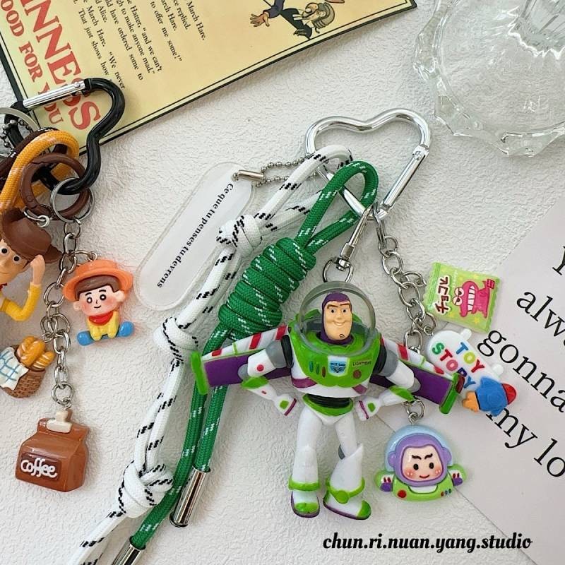 Original Ins Hudi Basguang Year Miu Series Car Keychain Handbag Pendant Woven Lanyard Gift o6CO
