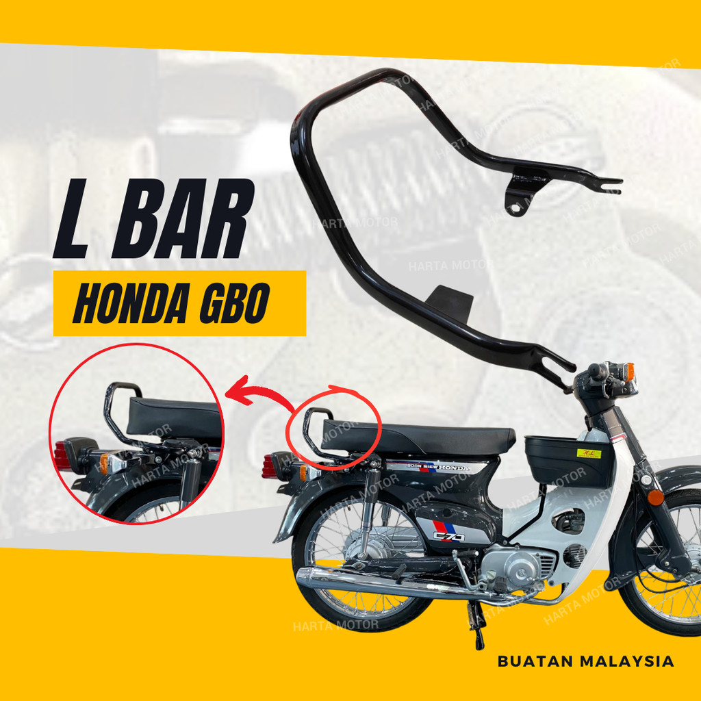 GBO L BAR - HONDA GBO FIRST MODEL HANDLE SEAT BAR SPOILER L-BAR ด้านหลังที่เข้าลิ้นชัก BESI BELAKANG