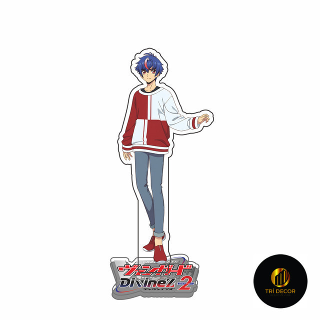 พวงกุญแจ โมเดล Anime Cardfight Standee!! Vanguard Sendou Aichi TOSHIKI KAI ของตกแต่งศึกษาและโต๊ะทําง