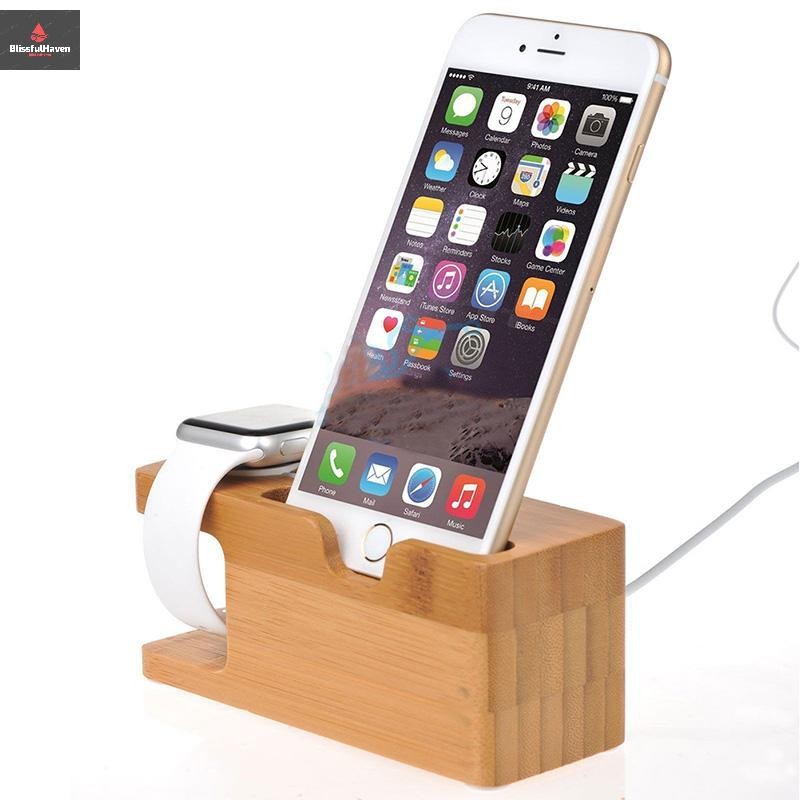 COD แท่นชาร์จไม้ไผ่ แท่นชาร์จ แท่นชาร์จสําหรับนาฬิกา iWatch ใหม่ – โปรปัง