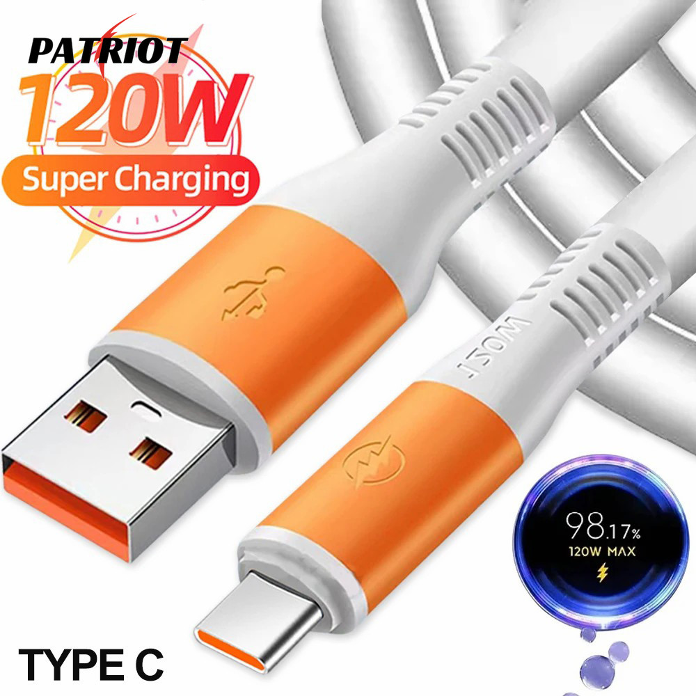 120w 10A USB To Type-C สายชาร์จเร็ว - หนา ทนทาน Anti-Break - สายถ่ายโอนข้อมูลความเร็วสูง - สาย Type-C 1M - Universal สําหรับโทรศัพท์, แล็ปท็อป