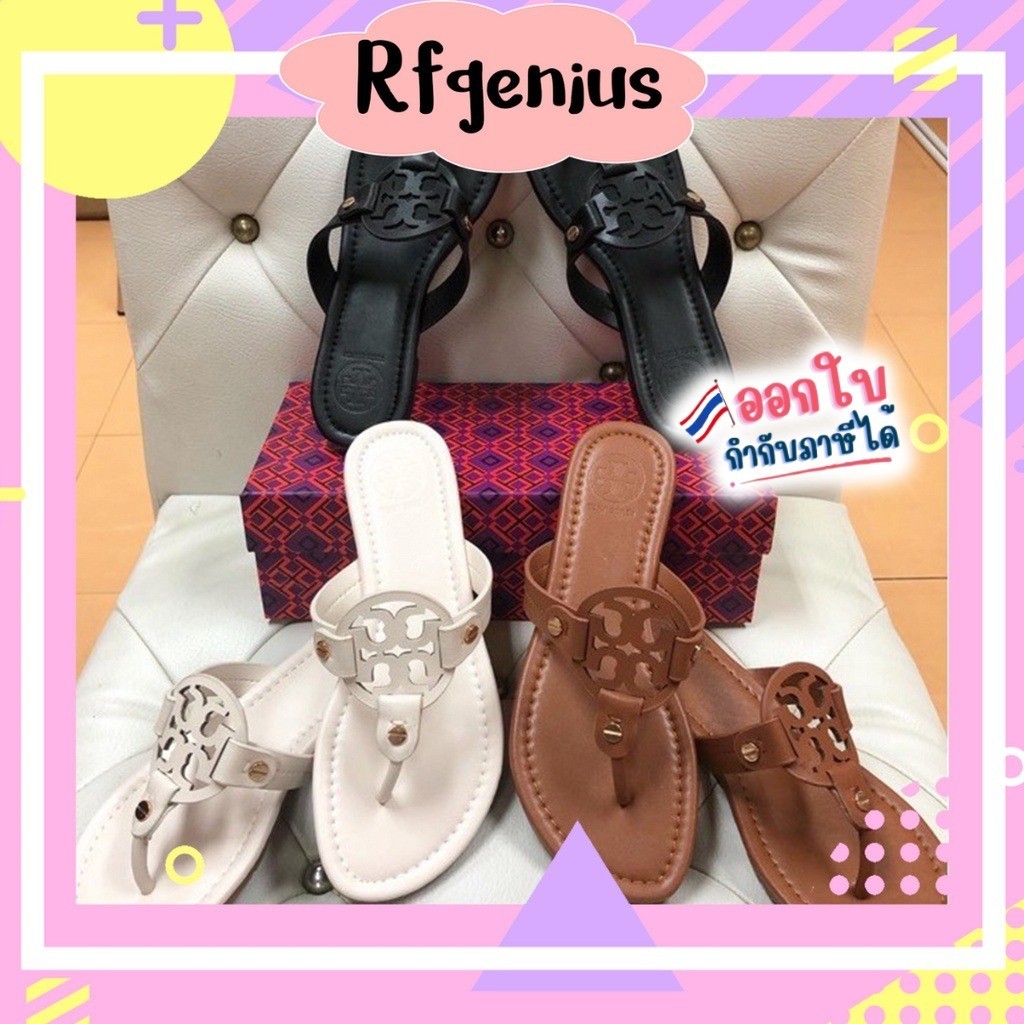 รองเท้าแตะแบบหนีบ tory burch sandals (B18) (สินค้าพร้อมส่งจากไทย)