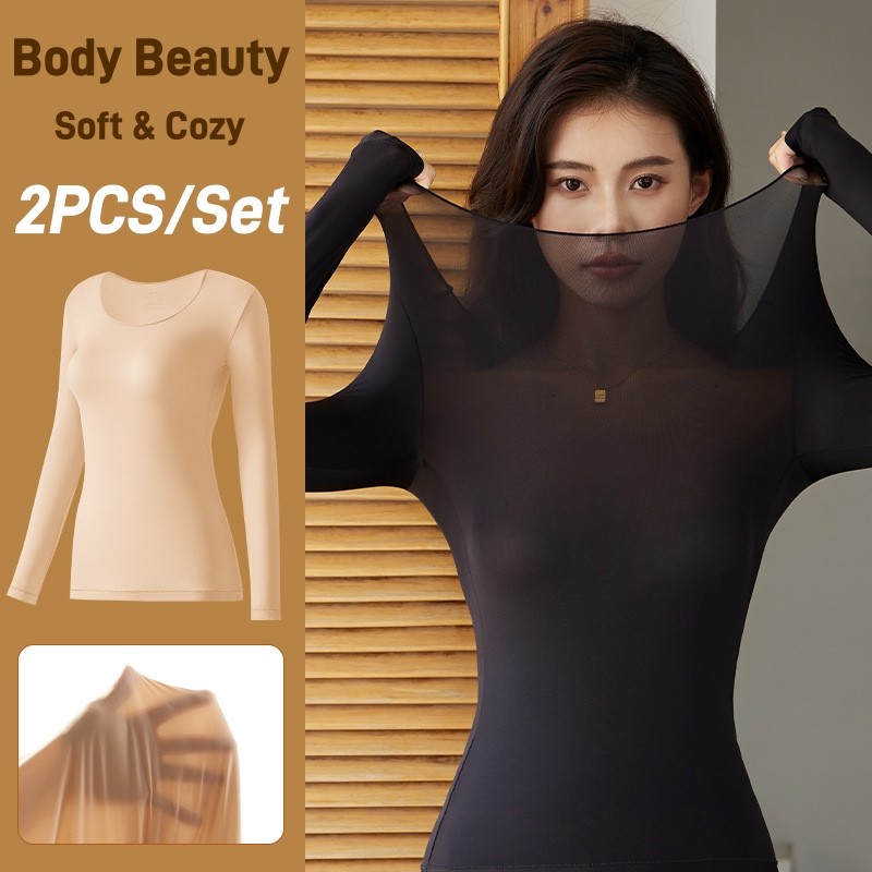 ชุดลองจอนบุขน Long John ฮีทเทค Heat tech แบบหนา -15 องศา เนื้อผ้านุ่มใส่สบายระดับพรีเมี่ยม ทั้งชุดเสื้อ+กางเกง ชาย หญิง