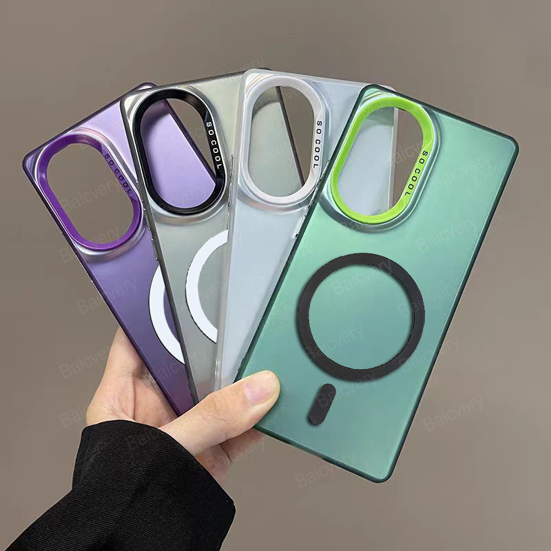 เคสโทรศัพท์สําหรับ OPPO A3 Pro 5G /A80 5G /K12X 5G สีสัน IMD Shell Cover สนับสนุนแม่เหล็กชาร์จไร้สาย
