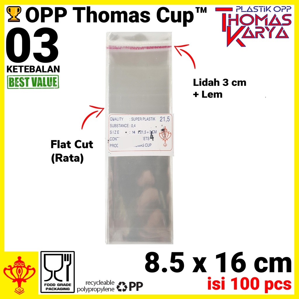 พลาสติก ตรงกันข้าม 8.5x16 กาวบรรจุ100ถุงใสสําหรับบรรจุภัณฑ์แก้วอุปกรณ์เชิญซีลกาว