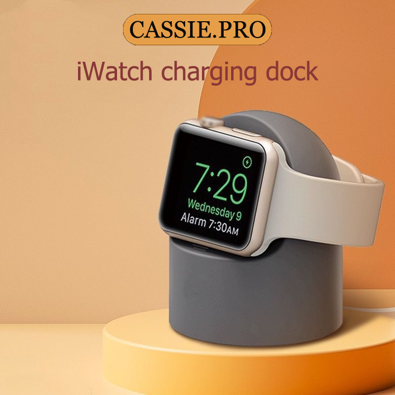 ฐานชาร์จนาฬิกาซิลิโคน แท่นชาร์จ i-Watch เหมาะสำหรับซีรีส์ 1 2 3 4 5 6 7 8 9  SE ขนาดเล็กพกพาสะดวก