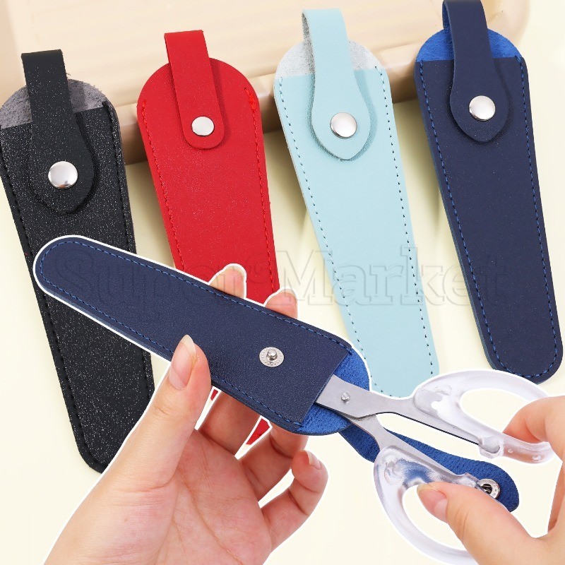 [ ที่โดดเด่น ] ฝาครอบป้องกันกรรไกรขนาดเล็ก – ปลอกเก็บกรรไกรตัดแต่งทรงผม – ปลอกเก็บกรรไกรตัดเล็บ – ซองหนังนุ่ม – อุปกรณ์เครื่องมือเย็บผ้าปัก ทําเอง