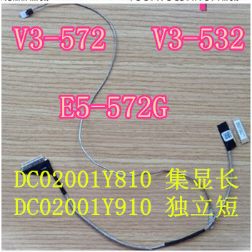 เหมาะสําหรับ Acer V3-572 V3-532 E5-572G High Score หน้าจอสายเคเบิลหน้าจอ 02001Y810