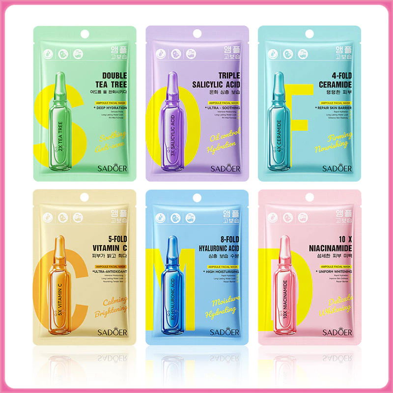พร้อมส่ง!มาส์กหน้าSADOER มาส์กหน้าเอสเซ้นบํารุงผิวหน้า เติมความชุ่มชื้นให้ผิวหน้า